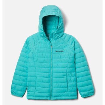 Columbia Jas Meisjes, Powder Lite Hooded Blauw, 84GMTPFIU